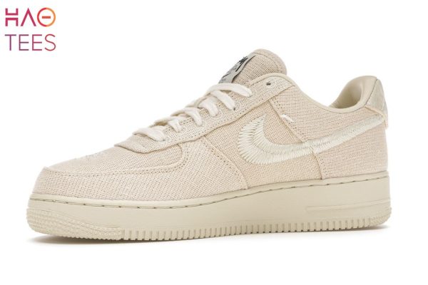 AVAILABLE Stussy X Nike Air Force 1 Mid Fossil Hemp