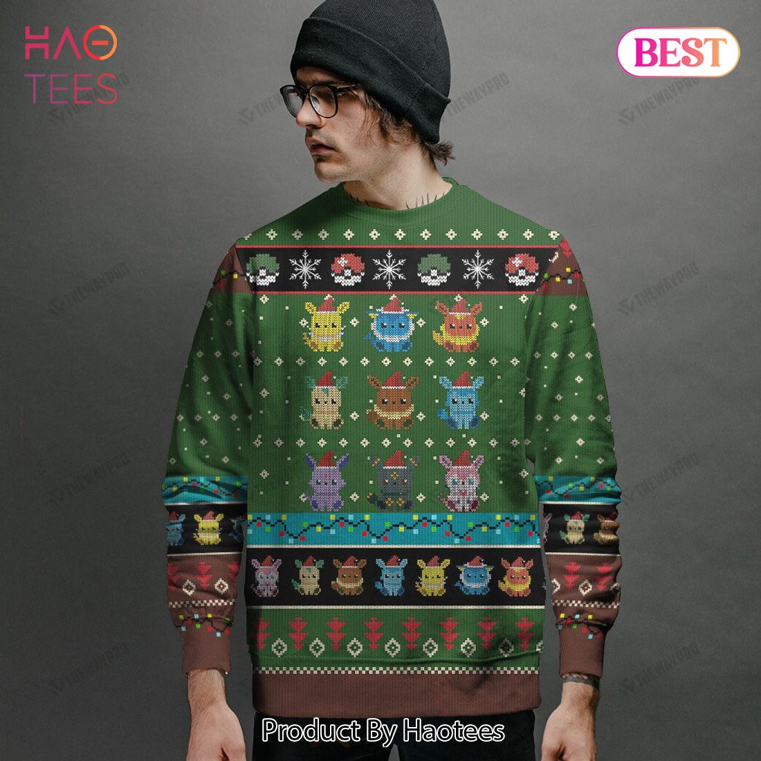 Eevee Evolution Giftsmerch Pokemon Custom Sweater