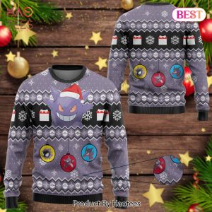 Gengar Evolution Custom Christmas Giftsmerch Ugly Sweater