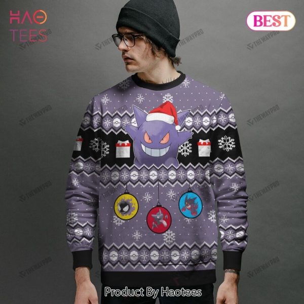 Gengar Evolution Custom Christmas Giftsmerch Ugly Sweater