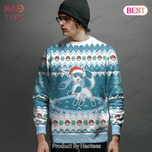 Glaceon Custom Name Christmas Giftsmerch Ugly Sweater