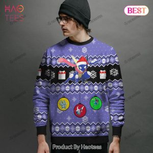 Greninja Evolution Custom Christmas Giftsmerch Ugly Sweater
