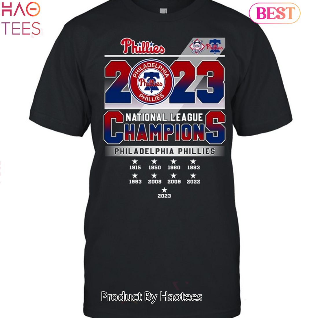 HOT TREND Back To Back National League Champions Philadelphia Phillies 2023  Unisex T-Shirt