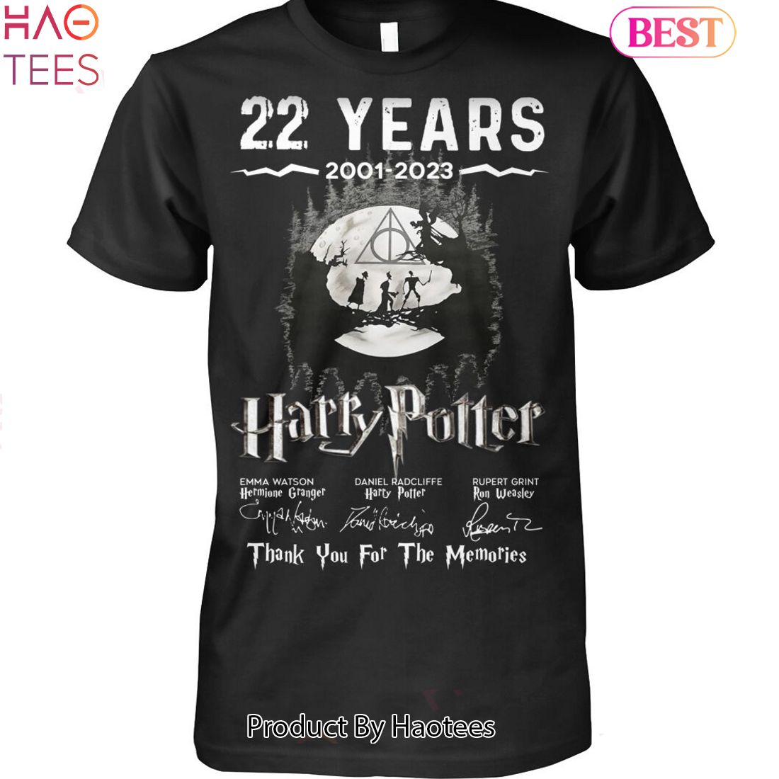 HOT 22 Years 2001-2023 Harry Potter Thank You For The Memories Unisex T-Shirt