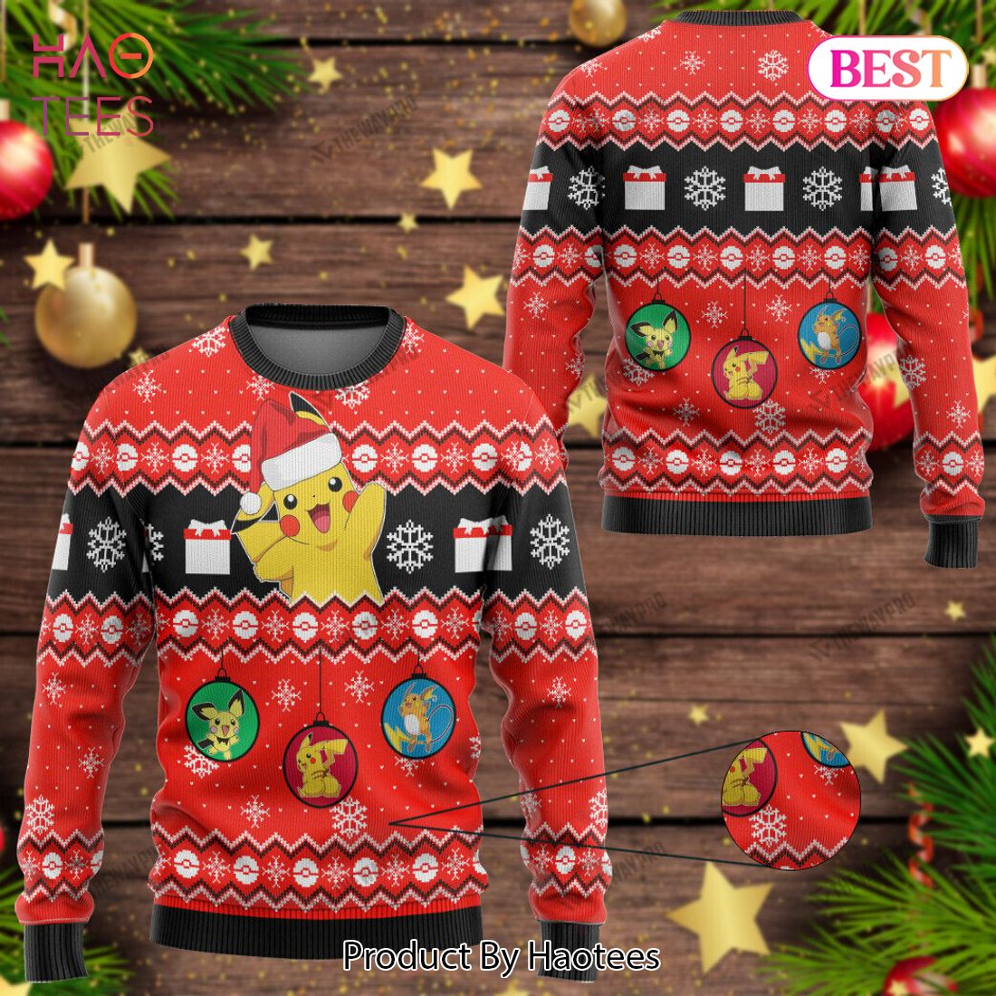 HOT Anime PKM Christmas Giftsmerch Gift Custom Limited Edition Sweater
