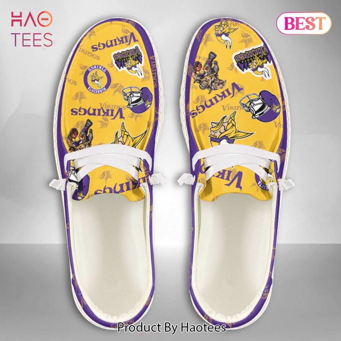 HOT Custom NameMinnesota VikingsHey Dude Shoes HOT Custom NameMinnesota VikingsHey Dude Shoes