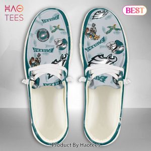 HOT Custom NamePhiladelphia EaglesHey Dude Shoes