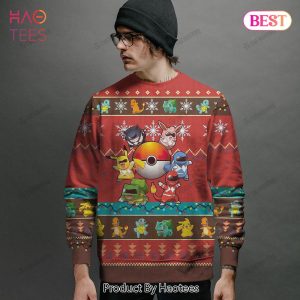 HOT Mighty Morphin Go Go Poke Ranger Giftsmerch Pokemon Custom Sweater