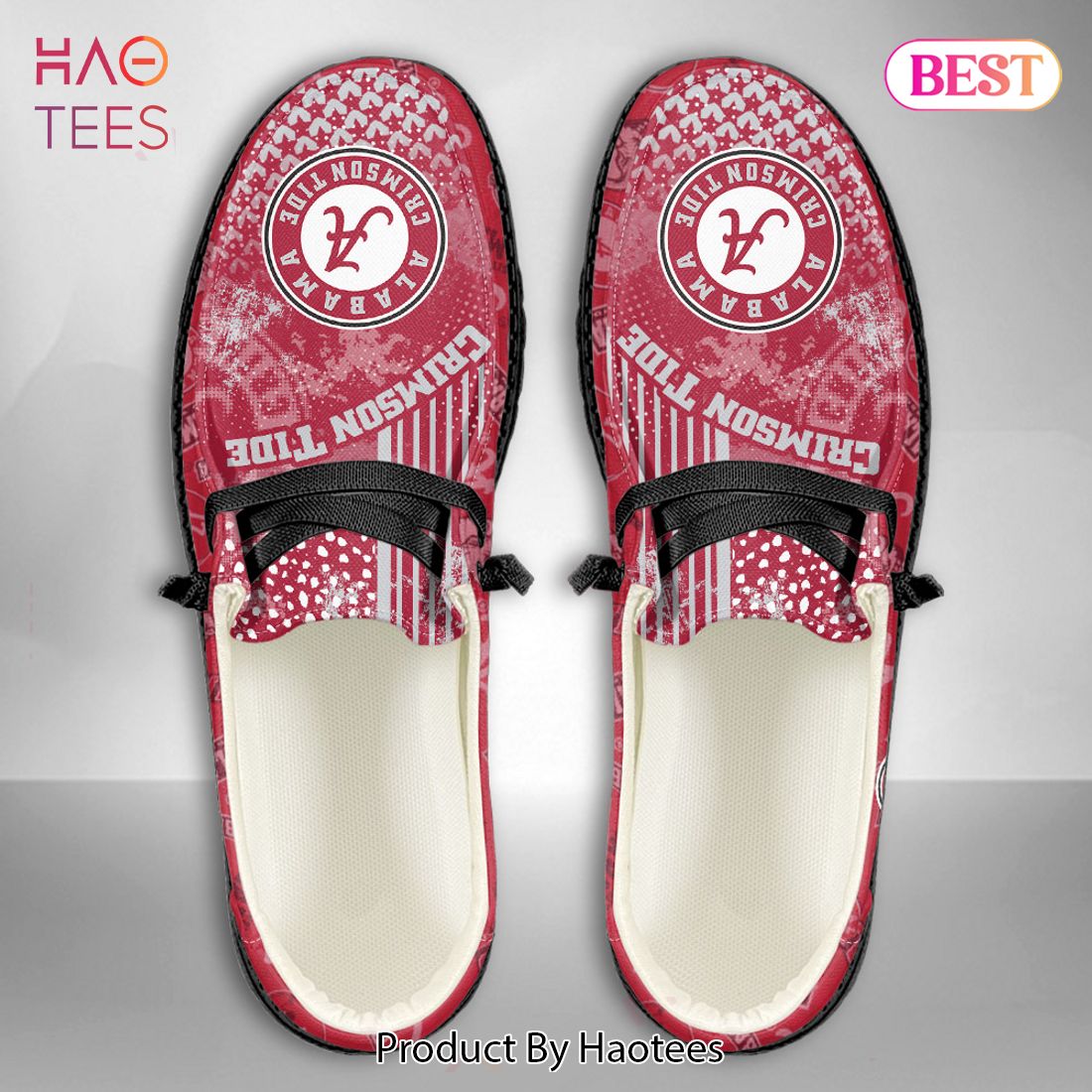 HOT NCAA Alabama Crimson Tide Custom Name Hey Dude Shoes Limited 2024 HOT NCAA Alabama Crimson Tide Custom Name Hey Dude Shoes Limited 2024