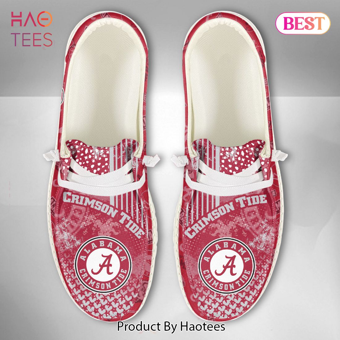 HOT NCAA Alabama Crimson Tide Custom Name Hey Dude Shoes Limited 2024 HOT NCAA Alabama Crimson Tide Custom Name Hey Dude Shoes Limited 2024