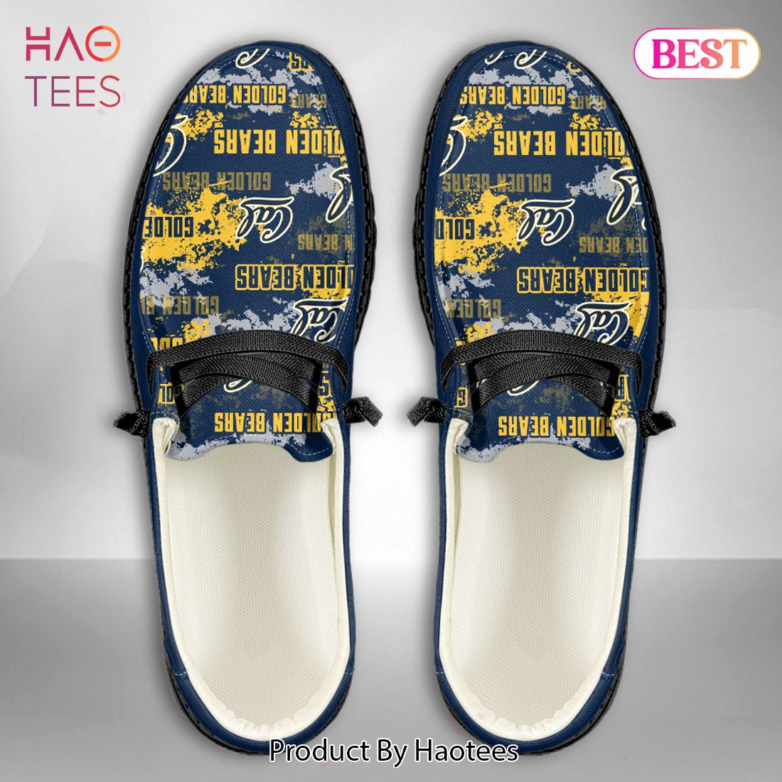 HOT NCAA California Golden Bears Custom Name Hey Dude Shoes