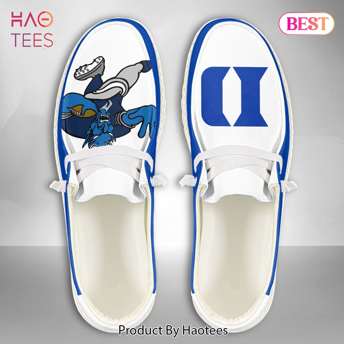 HOT NCAA Duke Blue Devils - Custom Name Hey Dude Shoes HOT NCAA Duke Blue Devils - Custom Name Hey Dude Shoes