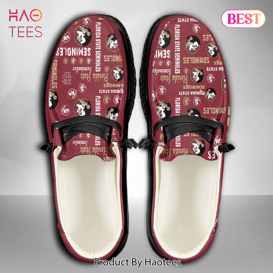 HOT NCAA Florida State Seminoles Custom Name Hey Dude Shoes HOT NCAA Florida State Seminoles Custom Name Hey Dude Shoes