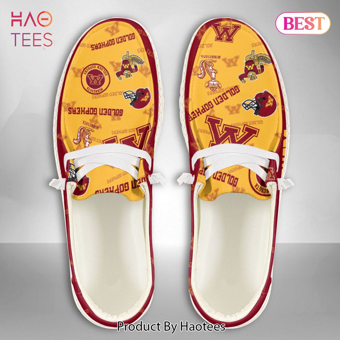HOT NCAA Minnesota Golden Gophers Custom Name Hey Dude Shoes HOT NCAA Minnesota Golden Gophers Custom Name Hey Dude Shoes