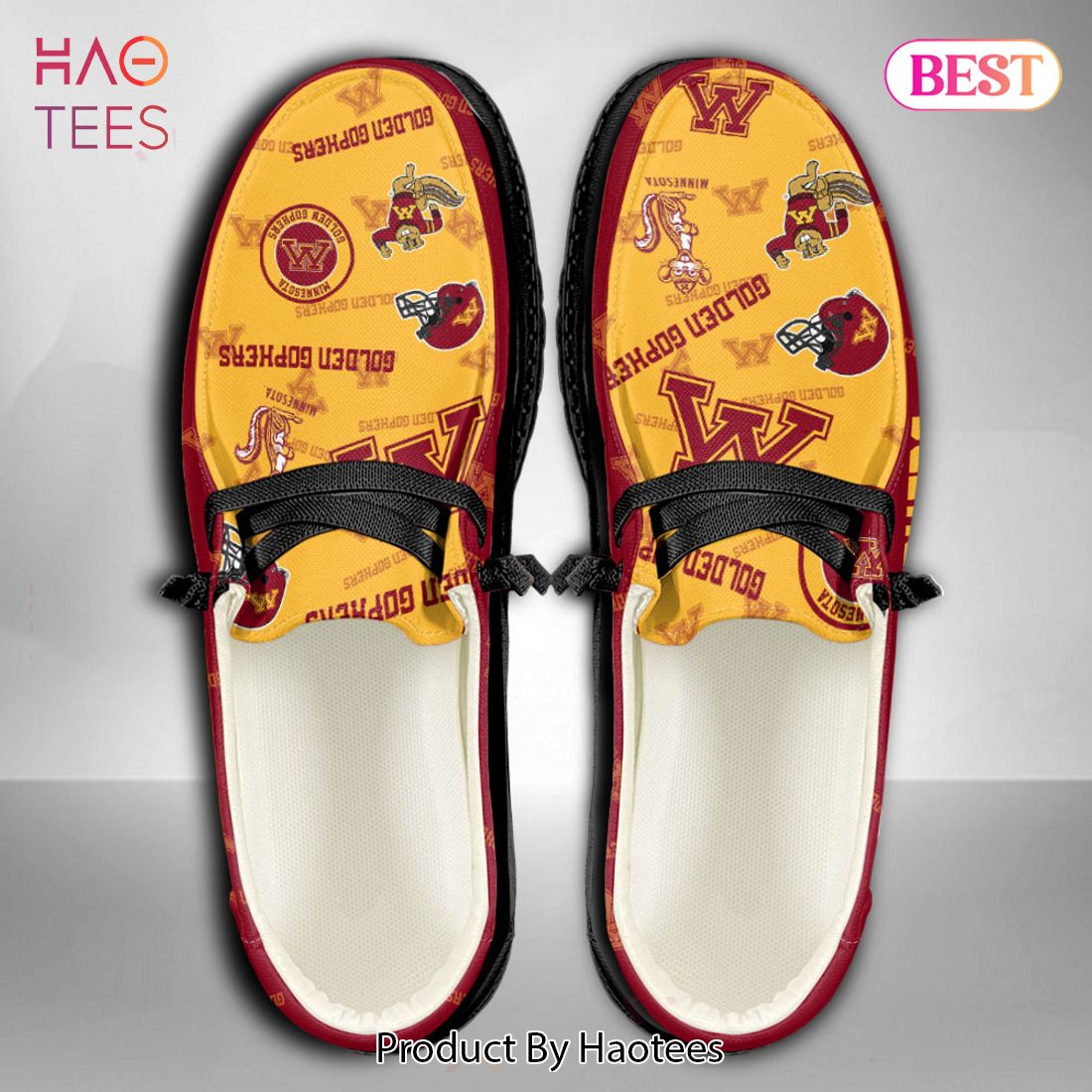 HOT NCAA Minnesota Golden Gophers Custom Name Hey Dude Shoes HOT NCAA Minnesota Golden Gophers Custom Name Hey Dude Shoes
