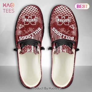 HOT NCAA Mississippi State Bulldogs Custom Name Hey Dude Shoes POD Design