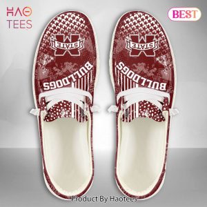 HOT NCAA Mississippi State Bulldogs Custom Name Hey Dude Shoes POD Design