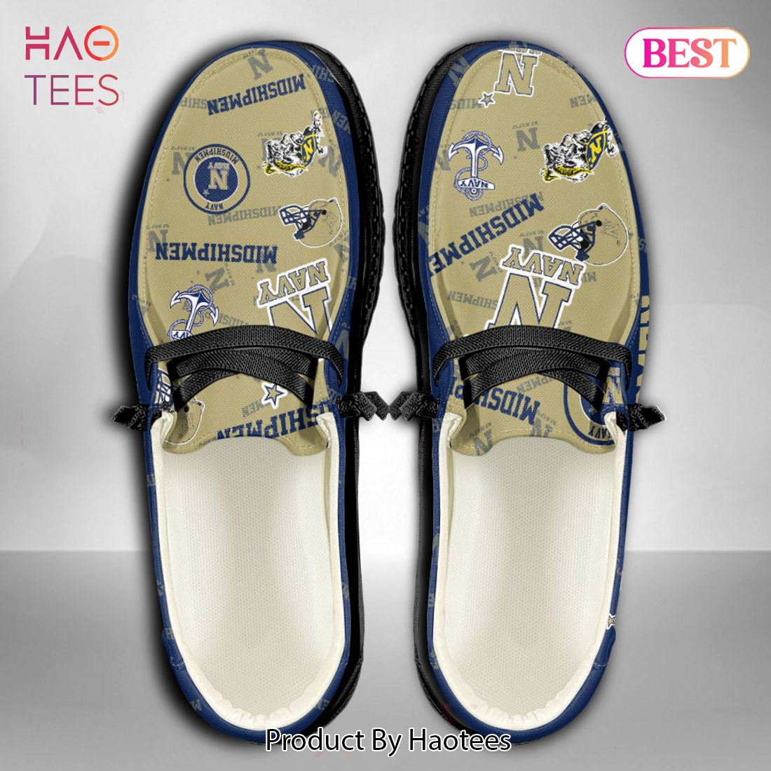 HOT NCAA Navy Midshipmen Custom Name Hey Dude Shoes HOT NCAA Navy Midshipmen Custom Name Hey Dude Shoes