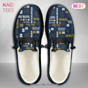 HOT NCAA Notre Dame Fighting Irish Custom Name Hey Dude Shoes – 0Y01