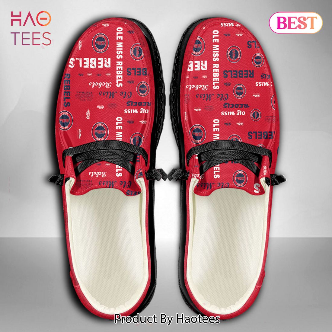 HOT NCAA Ole Miss Rebels Custom Name Hey Dude Shoes HOT NCAA Ole Miss Rebels Custom Name Hey Dude Shoes