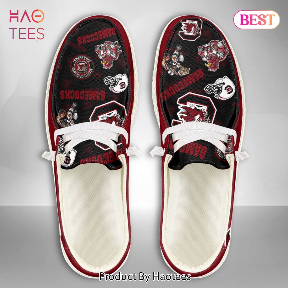 HOT NCAA South Carolina Gamecocks Custom Name Hey Dude Shoes