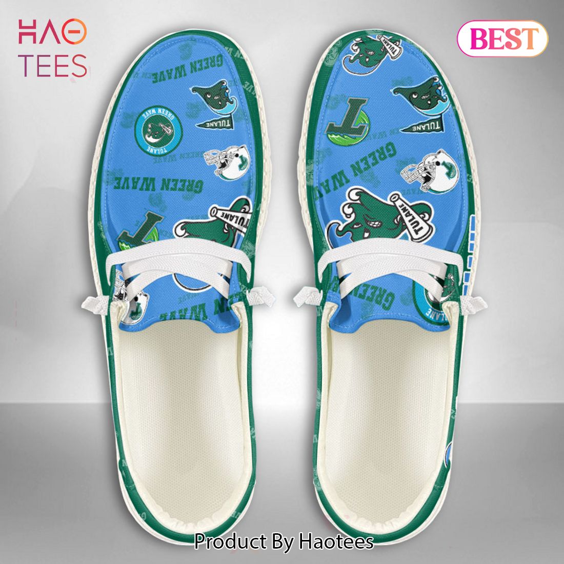 HOT NCAA Tulane Green Wave Custom Name Hey Dude Shoes – WF71