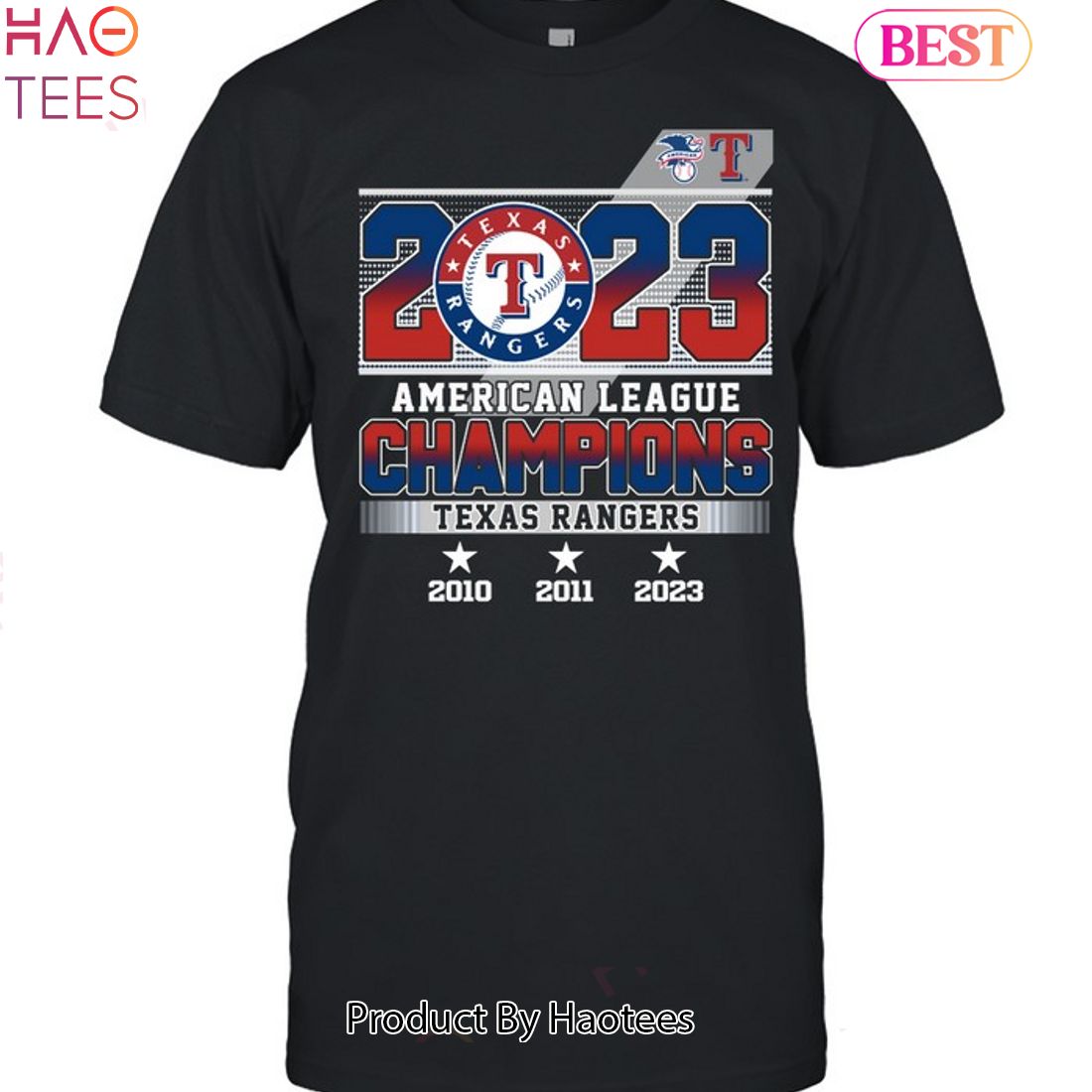 HOT Texas Rangers AL 2 Sided Unisex T-Shirt