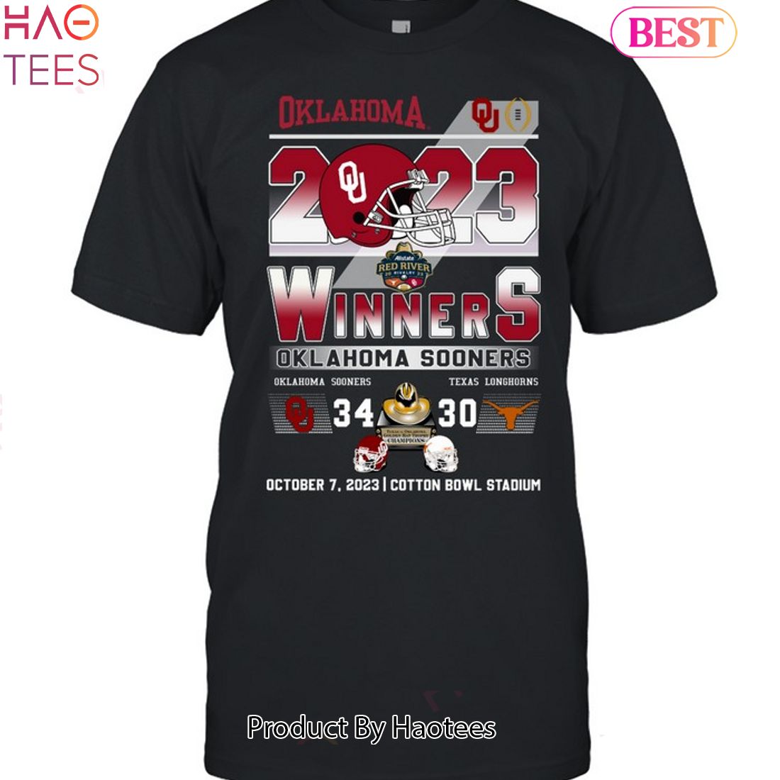 HOT Texas Vs Oklahoma 2023 Red River Rivalry Unisex T-Shirt