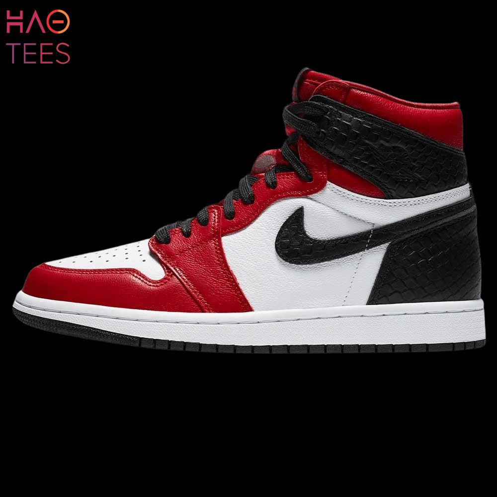 HOT TREND Air Jordan 1 Retro High Satin Snake Chicago  W