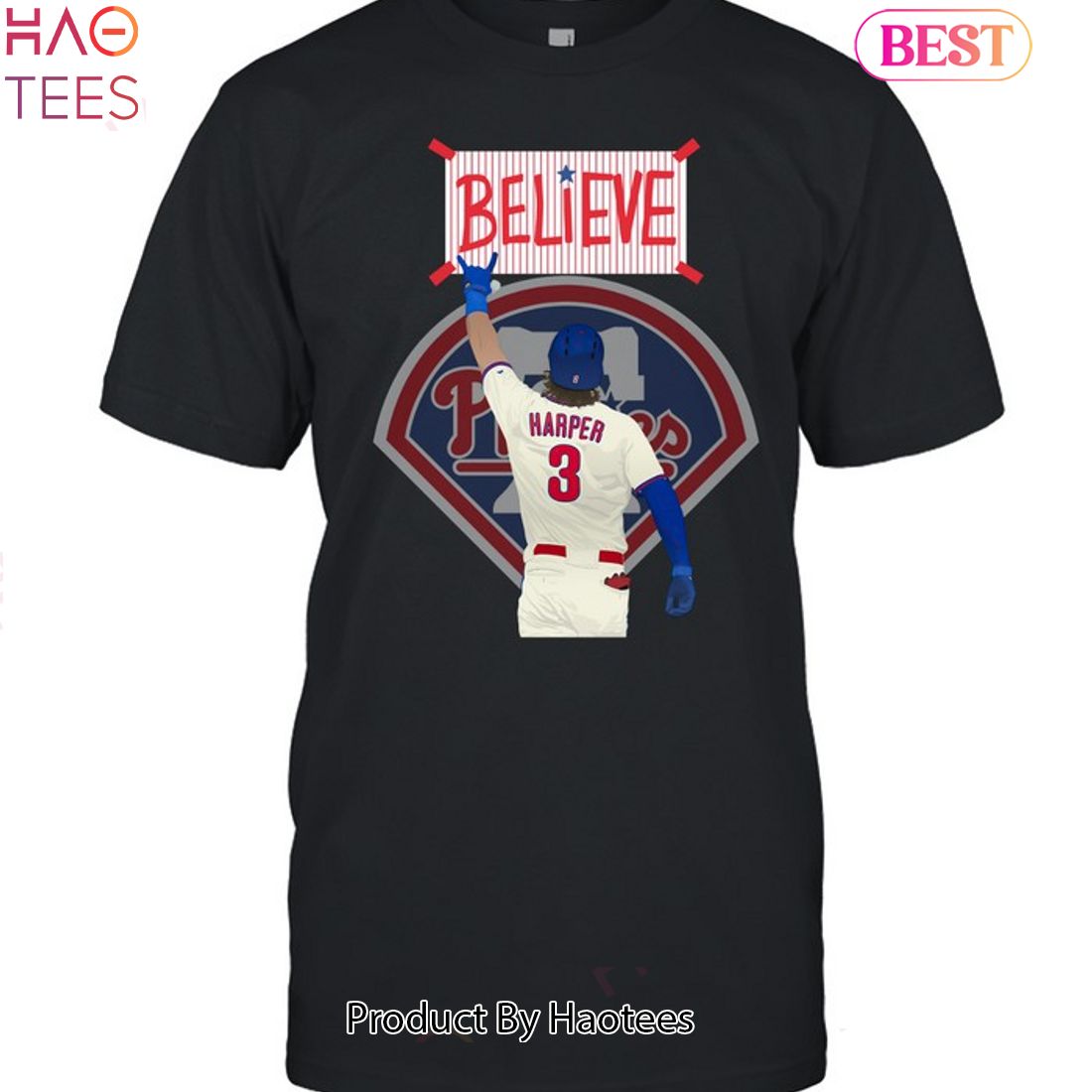 HOT TREND Believe Bryce Harper Philadelphia Phillies Unisex T-Shirt