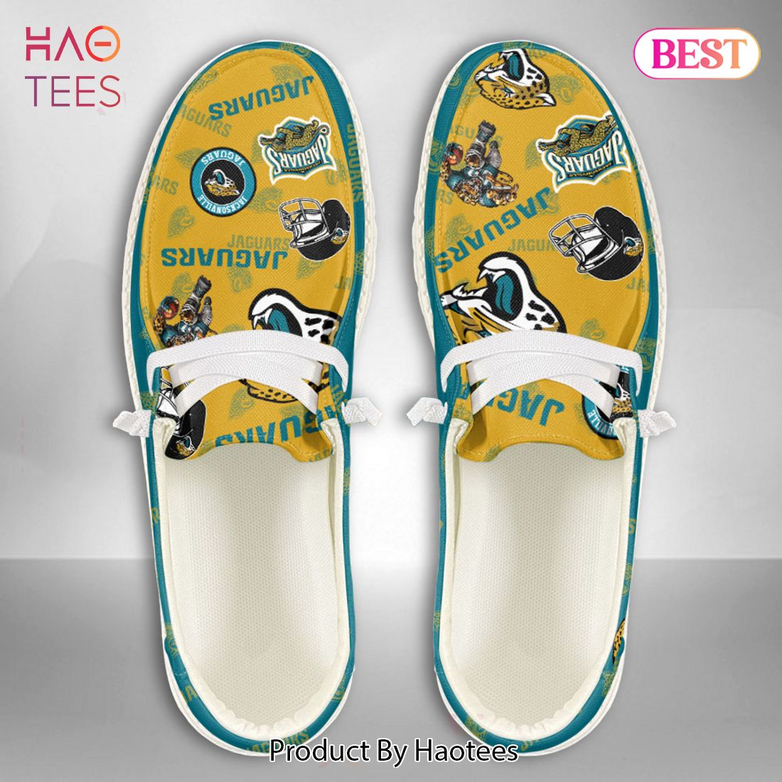 HOT TREND Custom NameJacksonville JaguarsHey Dude Shoes POD Design