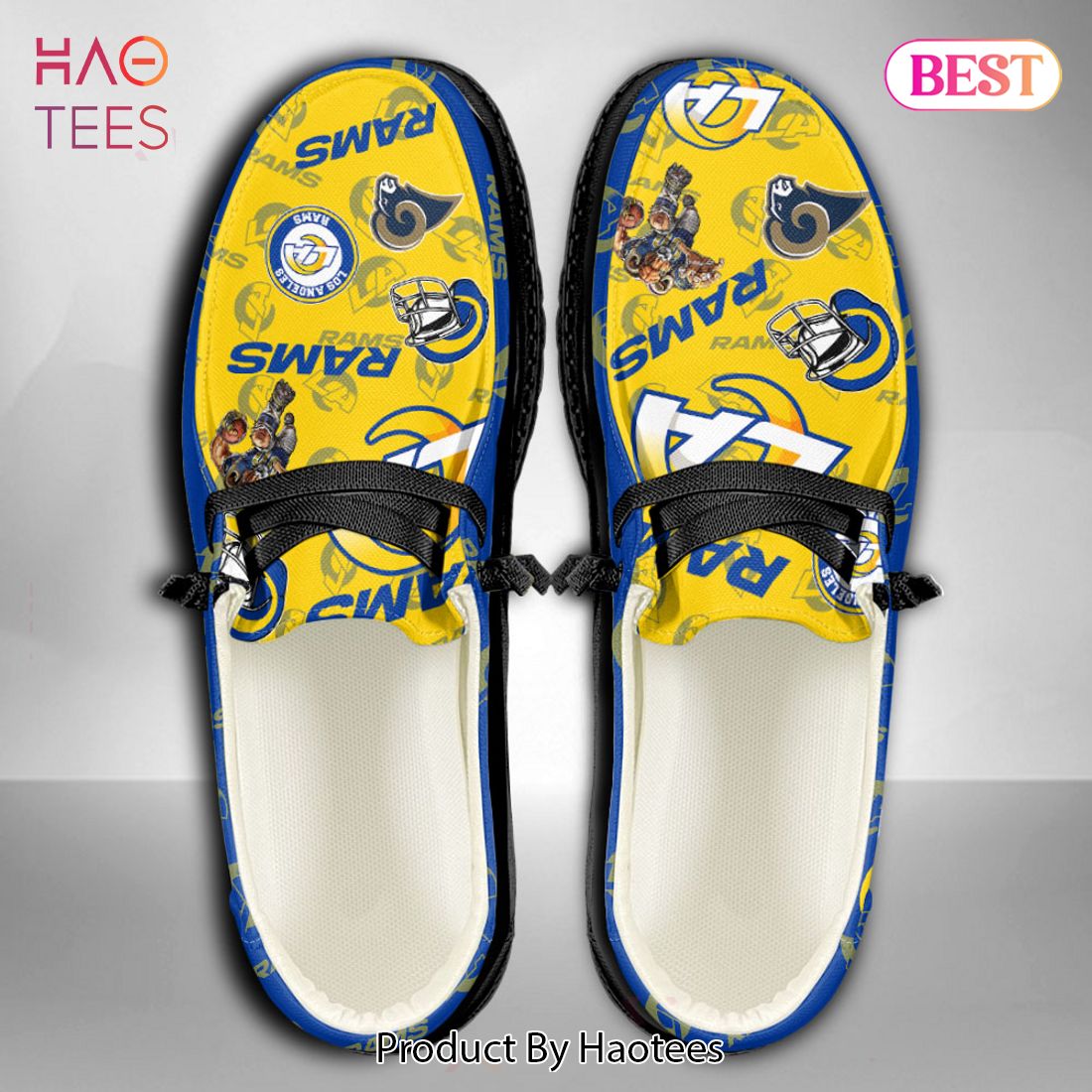 HOT TREND Custom NameLos Angeles RamsHey Dude Shoes HOT TREND Custom NameLos Angeles RamsHey Dude Shoes