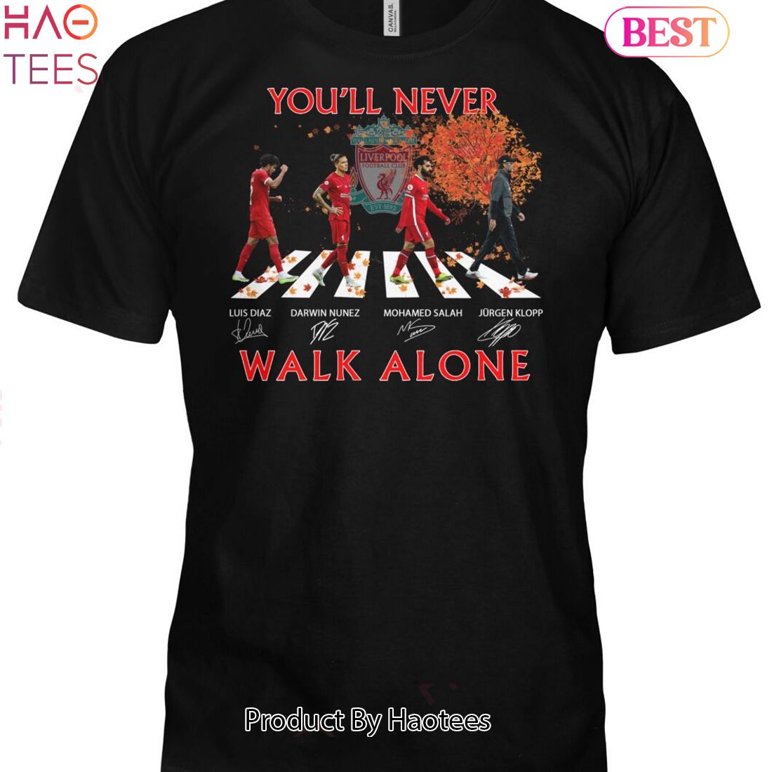 HOT TREND Liverpool F.C You Will Never Walk Alone Unisex T-Shirt HOT TREND Liverpool F.C You Will Never Walk Alone Unisex T-Shirt