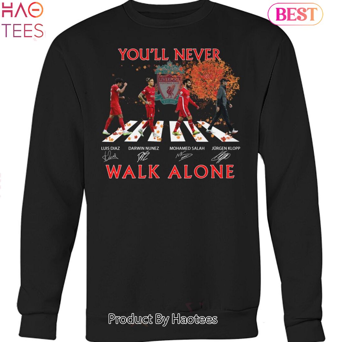 HOT TREND Liverpool F.C You Will Never Walk Alone Unisex T-Shirt HOT TREND Liverpool F.C You Will Never Walk Alone Unisex T-Shirt