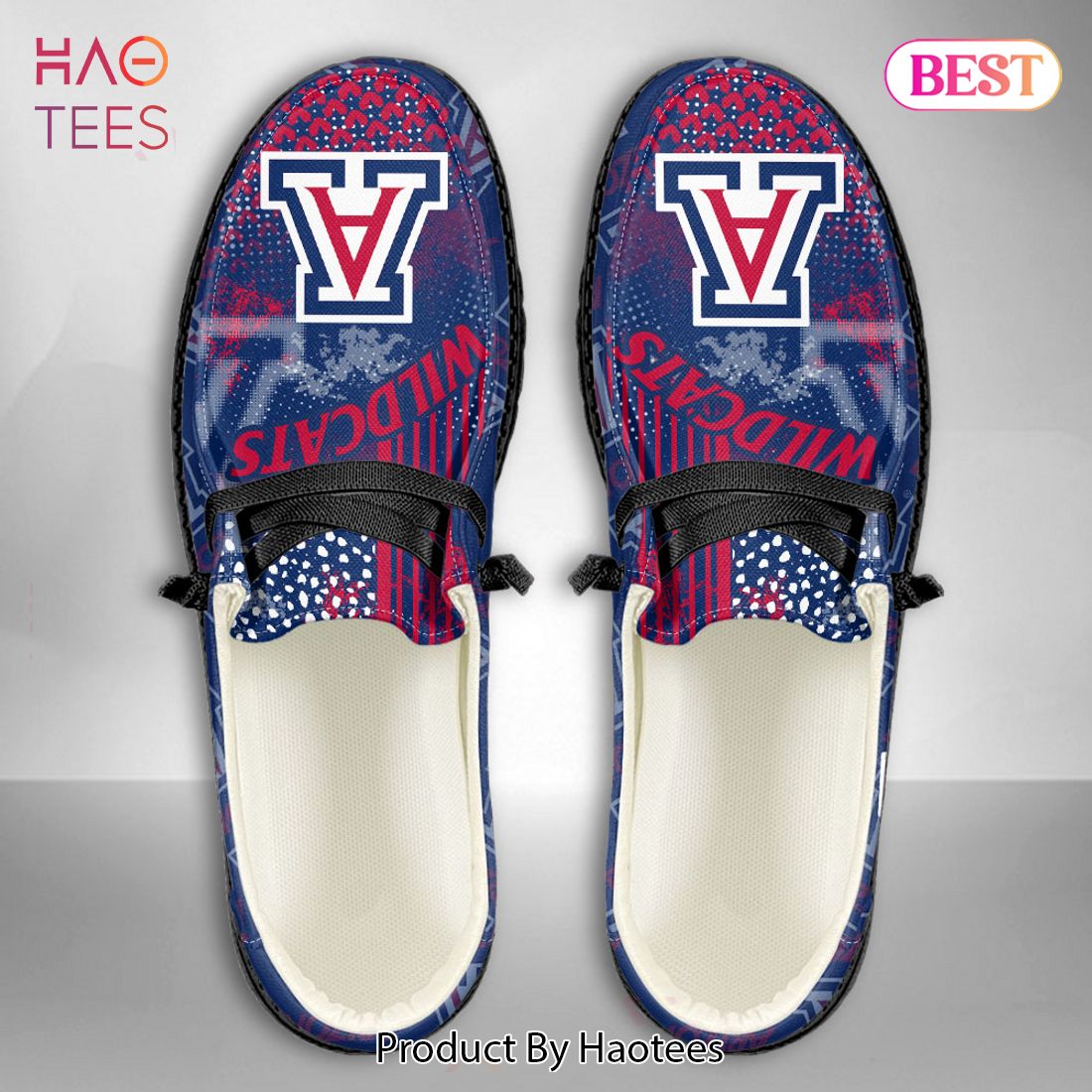 HOT TREND NCAA Arizona Wildcats Custom Name Hey Dude Shoes
