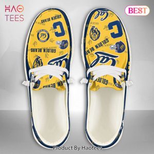 HOT TREND NCAA California Golden Bears Custom Name Hey Dude Shoes HOT TREND NCAA California Golden Bears Custom Name Hey Dude Shoes