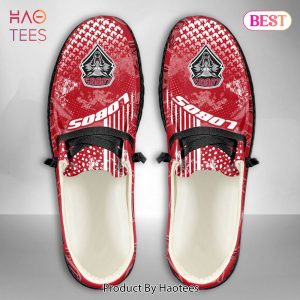 HOT TREND NCAA New Mexico Lobos Custom Name Hey Dude Shoes