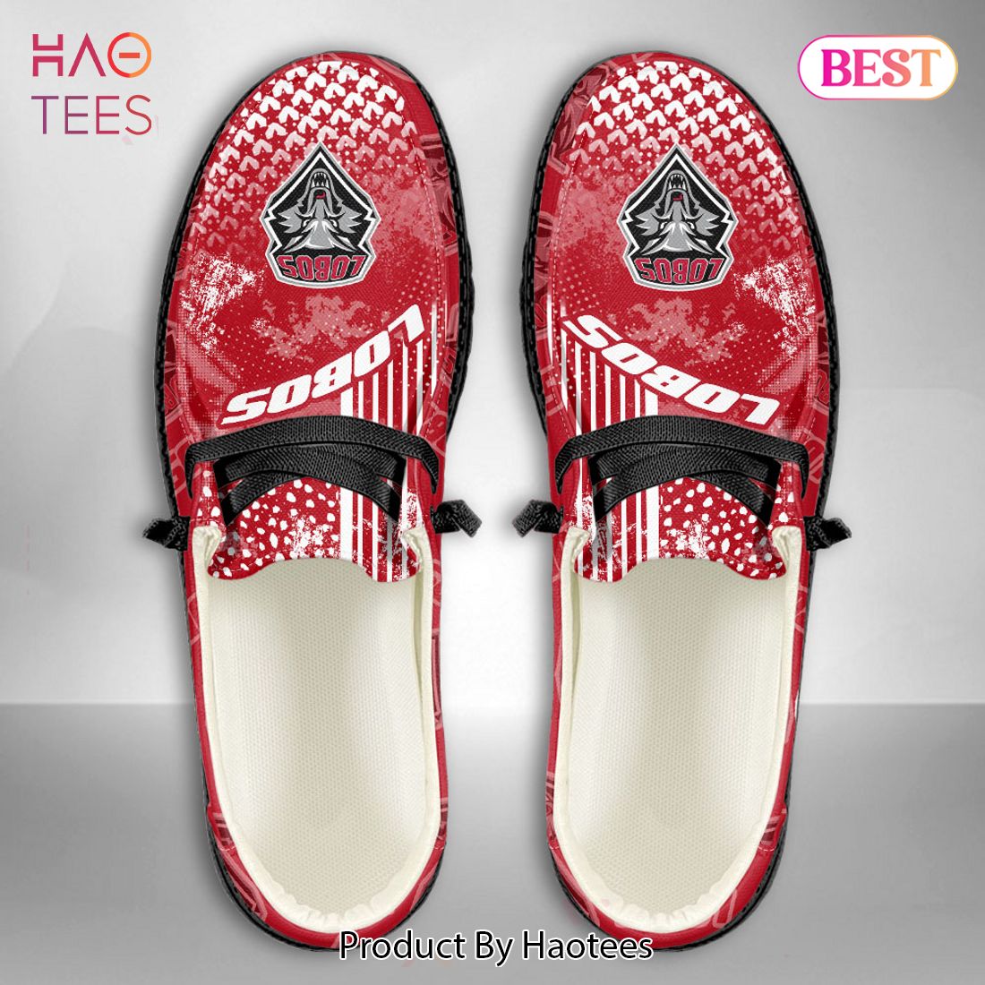 HOT TREND NCAA New Mexico Lobos Custom Name Hey Dude Shoes