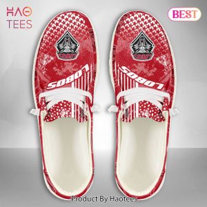 HOT TREND NCAA New Mexico Lobos Custom Name Hey Dude Shoes