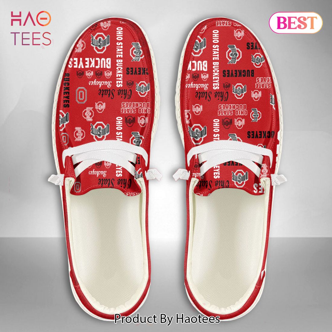 HOT TREND NCAA Ohio State Buckeyes Custom Name Hey Dude Shoes Limited 2024 HOT TREND NCAA Ohio State Buckeyes Custom Name Hey Dude Shoes Limited 2024