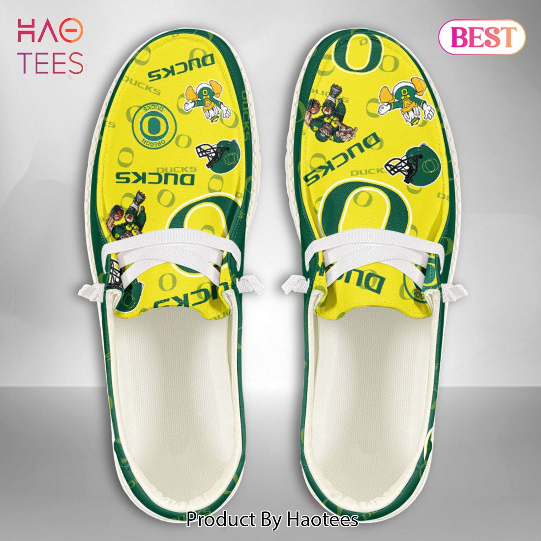 HOT TREND NCAA Oregon Ducks Custom Name Hey Dude Shoes Luxury Brand