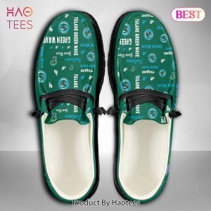 HOT TREND NCAA Tulane Green Wave Custom Name Hey Dude Shoes POD Design