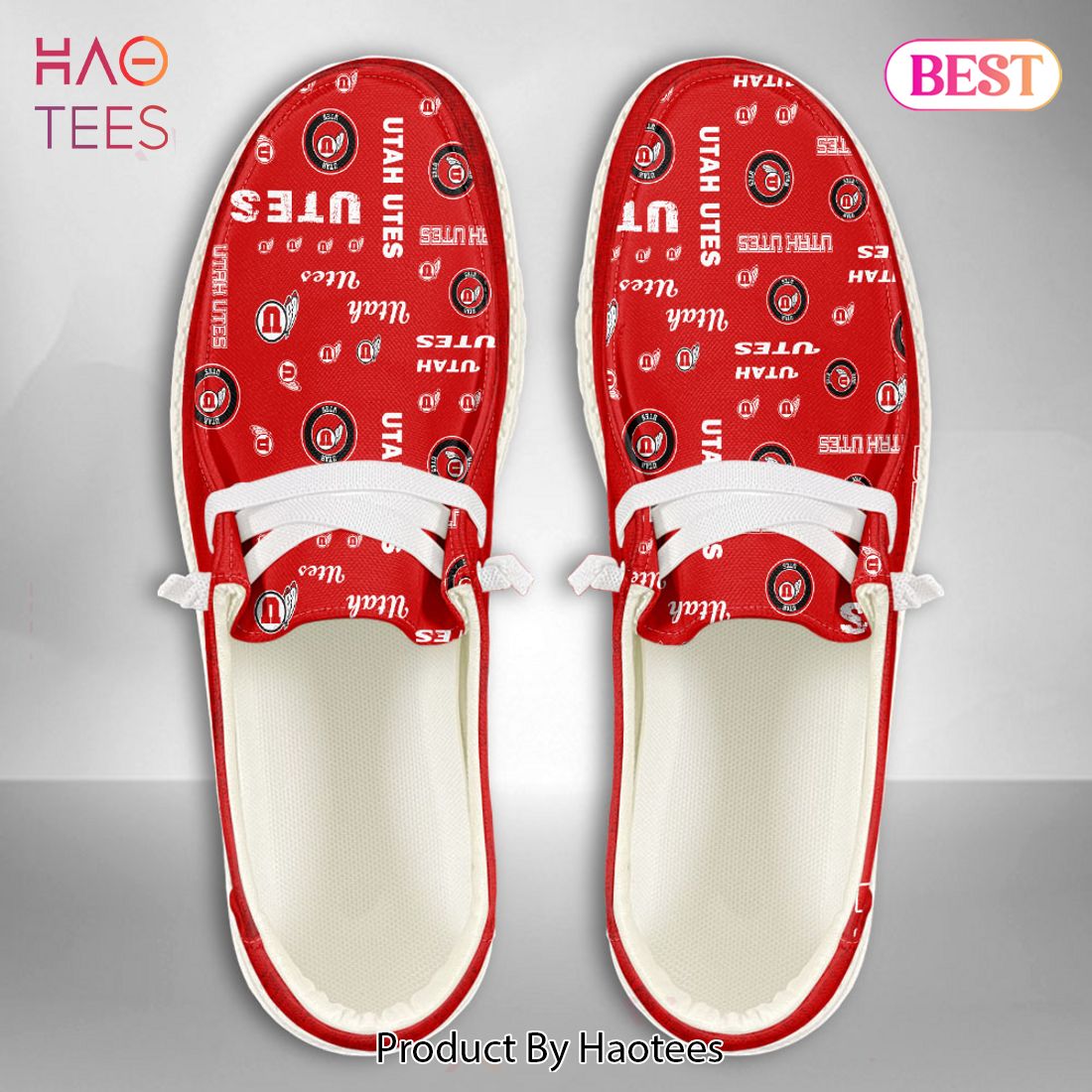 HOT TREND NCAA Utah Utes Custom Name Hey Dude Shoes