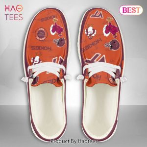 HOT TREND NCAA Virginia Tech Hokies Custom Name Hey Dude Shoes
