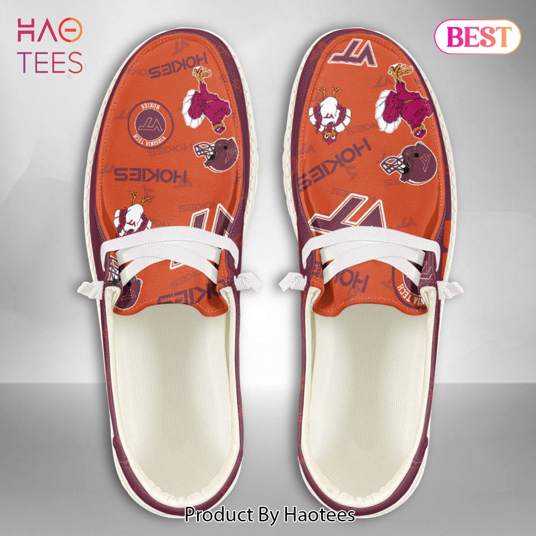 HOT TREND NCAA Virginia Tech Hokies Custom Name Hey Dude Shoes HOT TREND NCAA Virginia Tech Hokies Custom Name Hey Dude Shoes