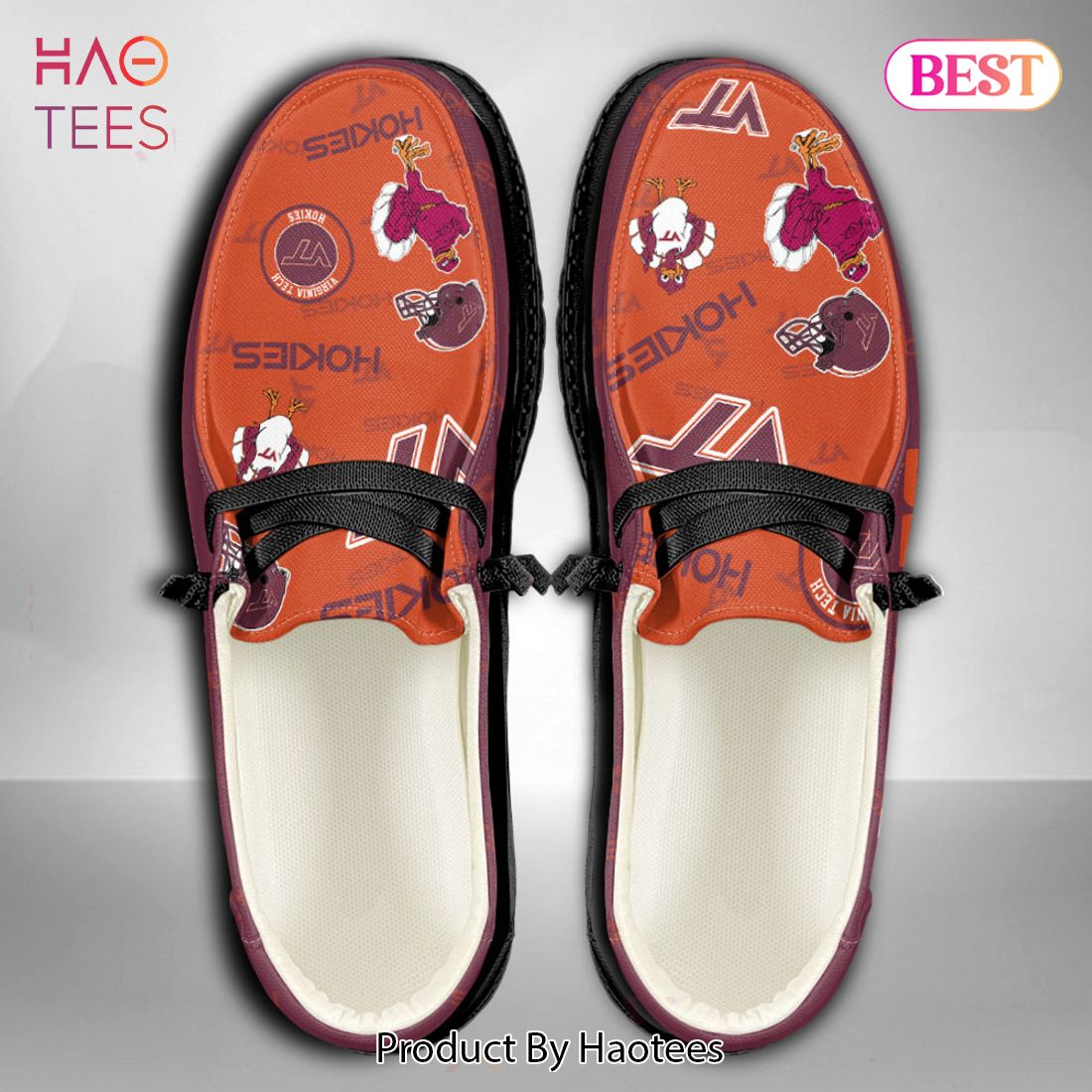 HOT TREND NCAA Virginia Tech Hokies Custom Name Hey Dude Shoes HOT TREND NCAA Virginia Tech Hokies Custom Name Hey Dude Shoes