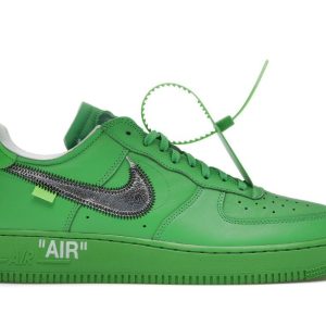 Louis Vuitton Nike Air Force 1 Low by Virgil Abloh Black Metallic Silver, 8.5 / 10W / New