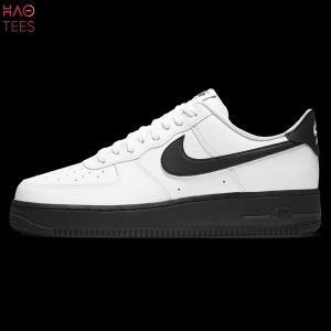 HOT TREND Nike Air Force 1 Low White Black Sole