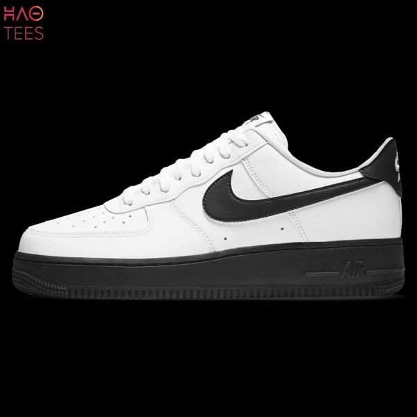 HOT TREND Nike Air Force 1 Low White Black Sole