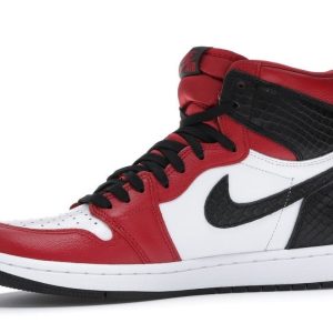 HOT TREND Nike Air Jordan 1 High Satin Snake Chicago  W